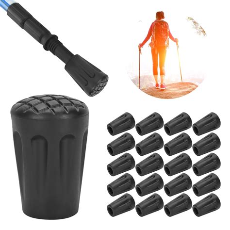 OTVIAP 20pcs/Pack Heavy Duty Rubber Walking Stick Tips Ferrule ...