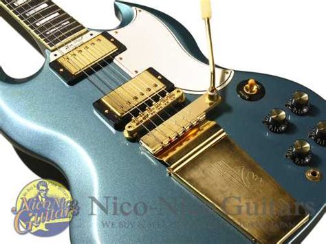 2010 Gibson Custom Shop Sg Custom 2 Pickups W Maestro Vos Pelham Blue Guitars Electric Solid