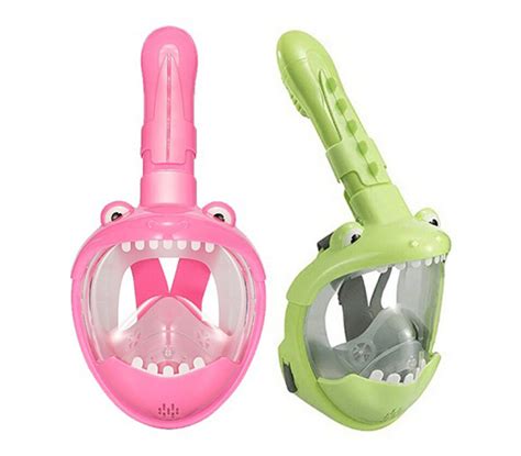 Mask Full Face Zeepro Round Lens Junior Crocodile Balidive