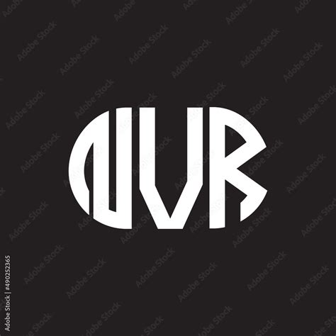 NVR Letter Logo Design On Black Background NVR Creative Initials