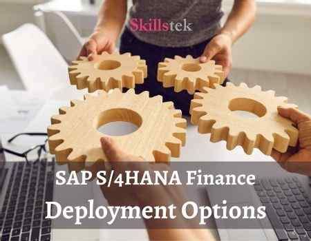 Sap S Hana Finance Deployment Options Skillstek