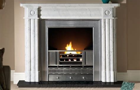 Carrara White Marble Fireplace from China - StoneContact.com