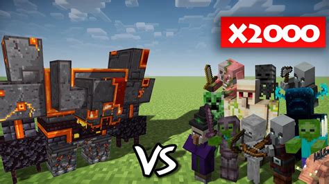 Netherite Monstrosity Vs 2000 Minecraft Mobs 1 Vs 2000 YouTube