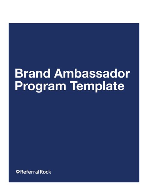 Free Brand Ambassador Program Template [ How To Guide]