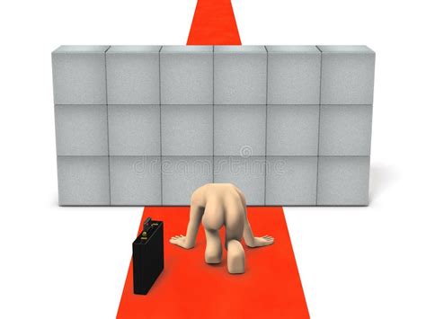 Obstacle Devant Lhomme Daffaires Illustration Stock Illustration Du