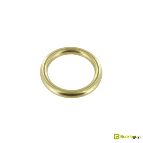 Ort Natural Brass Thin O Ring Solid Brass Ll Multiple Sizes A Leatherstore