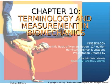 Ppt Chapter Terminology And Measurement In Biomechanics