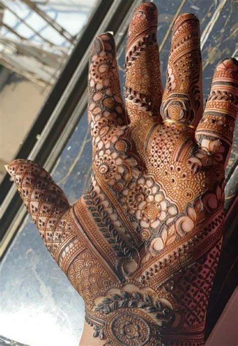 Full Hand Filled Designs 2021 Front Mehndi Design Khafif Mehndi