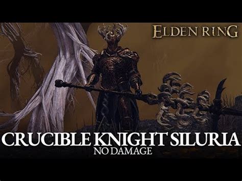 Crucible Knight Siluria Boss Fight No Damage Elden Ring Youtube