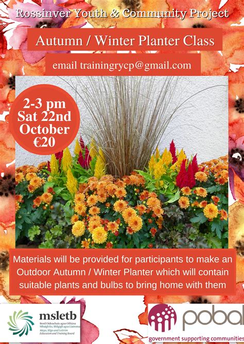 Autumn Winter Planter Class Rossinver Youth And Community Project