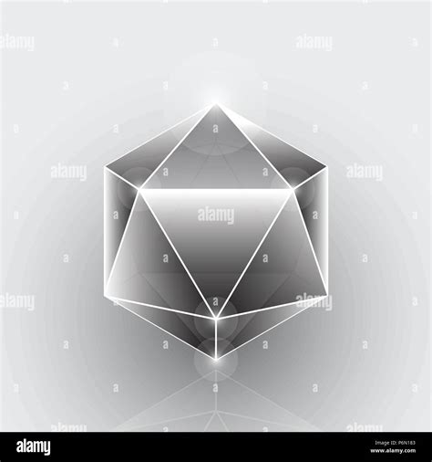 Create Polygon Geometric Gemstone Element Stock Vector Stock Vector
