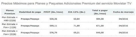 Movistar Tv Incrementa Sus Tarifas Hasta 52963 Precios Notilogía