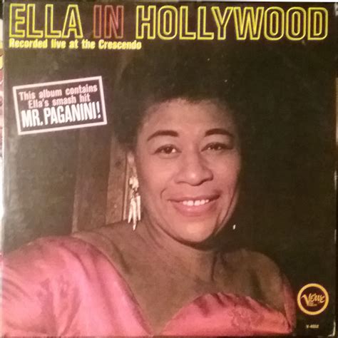 Ella Fitzgerald Ella In Hollywood 1961 Vinyl Discogs