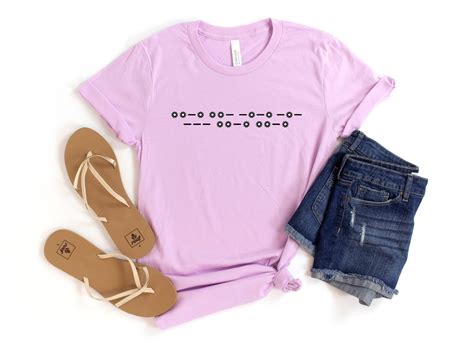 Fuck Off Morse Code With Daisies Shirt Daisy Flower F Word Shirt In Minimalist Design Gift For