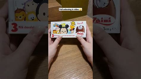 Unboxing Zaini Tsum Tsum Chocolate Eggs Asmr Satisfying Youtube