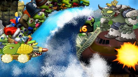 Zobie Tsunami Max Level 197 Vs Plants Vs Zombies Tsunami Cactus