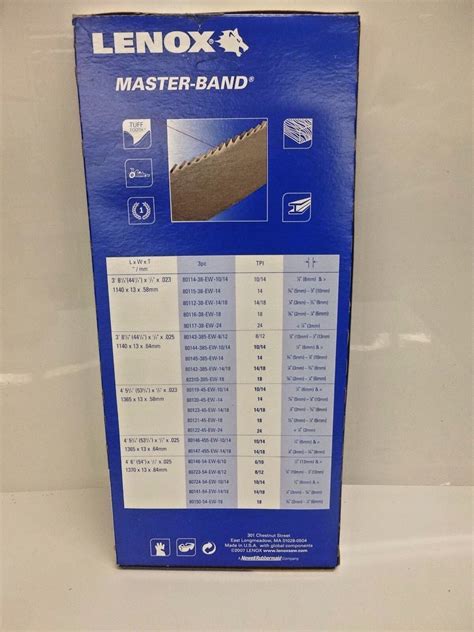 New Lenox Master Band Portable Band Saw Blade 801123ew1418 3pk Ebay