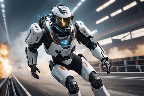 Premium Photo Exosuit Racing Championship