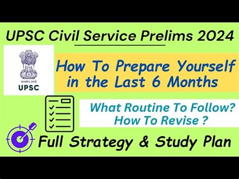 Upsc Civil Service Prelims Strategy Study Plan Upsc