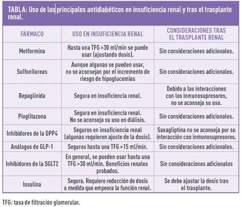 Manejo De La Diabetes En El Trasplante Renal Revista Diabetes