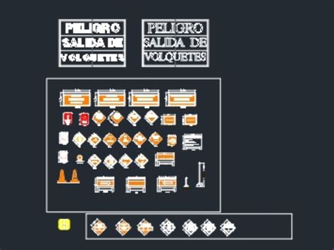 Señalización Y Proteccion Civil 2023 En AutoCAD Librería CAD