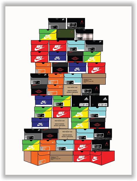 Amazon Hypebeast Sneaker Stacked Shoebox Collection Poster