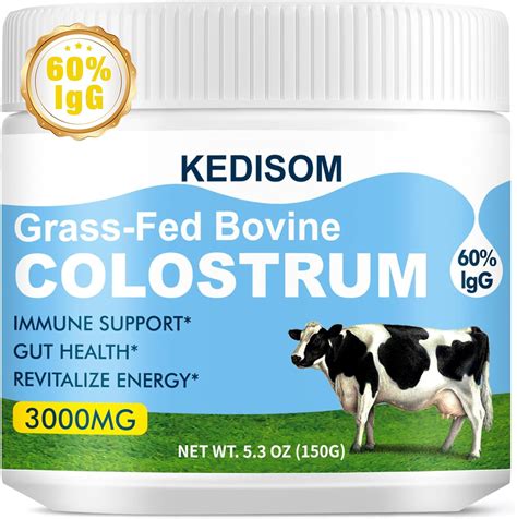 Amazon.com: KEDISOM Grass-Fed Bovine Colostrum Supplement 3000mg, 60%