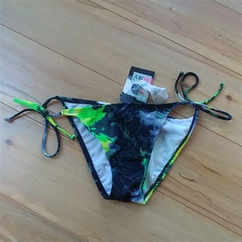 Roxy Swim Nwt Roxy Paint Splatter Bikini Swim Bottoms S Poshmark