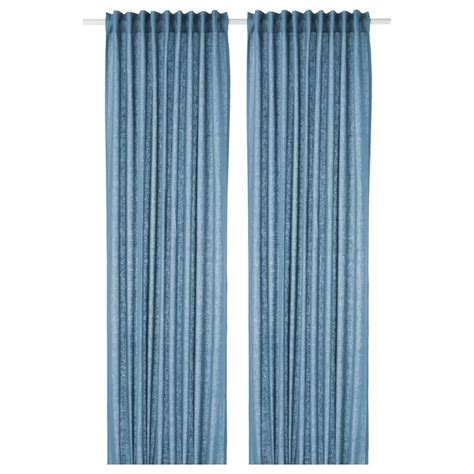 AINA Curtains, 1 pair - blue - IKEA