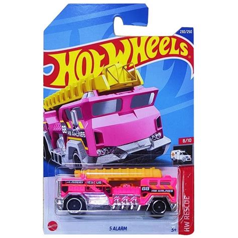 hot wheels  alarm fire truck  carrinho de brinquedo magazine