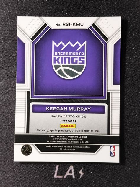 LA拍卖2022 23 Panini Prizm Keegan Murray 新秀RC 基根 默里 基根 穆雷 大热新秀 国王 蓝波纹折