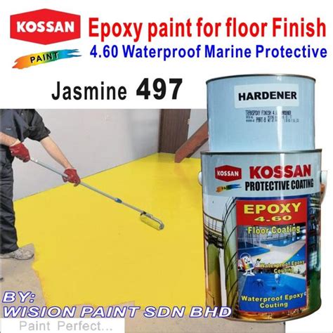 JASMINE 497 5L KOSSAN 4 60 EPOXY PAINT FLOOR COATING FINISH