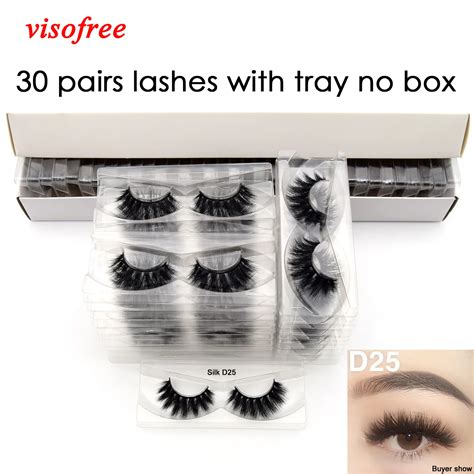 Visofree Faux Cils En Vison D Avec Plateau Sans Bo Te Bande