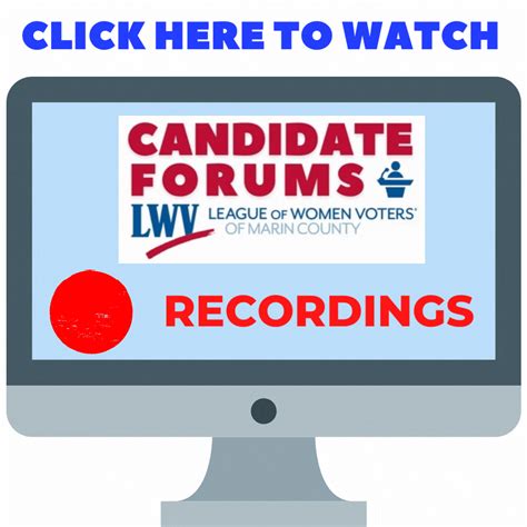 Candidate Forums — League Of Women Voters Marin