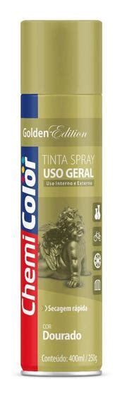 Tinta Spray Uso Geral Dourado Chemicolor Ml Tintas E Acess Rios