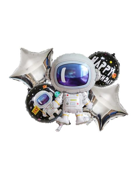 Set Globos Met Licos Astronauta Cotill N Espacial Cotill N Acti