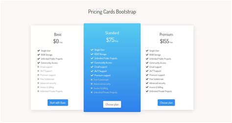 Pricing Table Design Bootstrap Html Css Tutorials