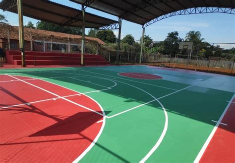 Quadra Esportiva De Escola Municipal Recebe Nova Pintura Últimas Notícias