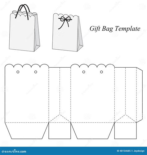 Interesting T Bag Template Stock Vector Illustration Of Graphics