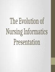 The Impact Of Nursing Informatics On Healthcare Practice Course Hero