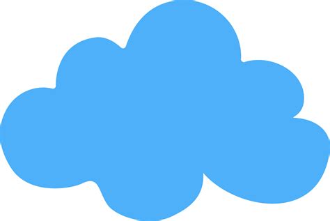 Blue color icon of Cloud. 24283338 Vector Art at Vecteezy