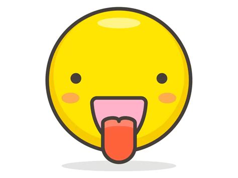 Face With Tongue Emoji Icon Png Vector In Svg Pdf Ai Cdr Format