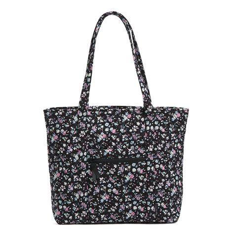 Vera Bradley Womens Cotton Vera Tote Bag Botanical Ditsy