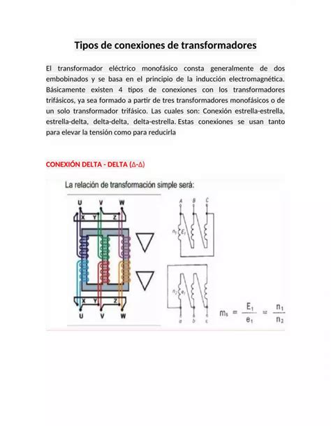 Docx Tipos De Conexiones De Transformadores Pdfslide Net