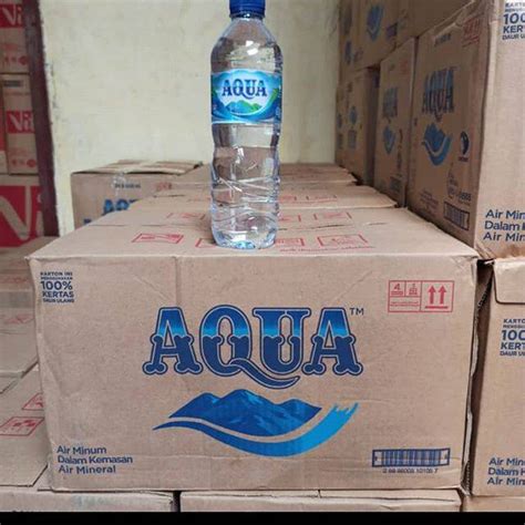 Jual Aqua 600ml Tanggung Isi 24 Botol Shopee Indonesia