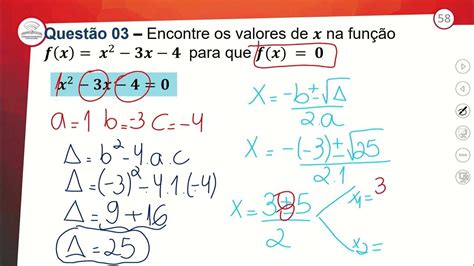 39 2 RevisÃo E CorreÇÃo FunÇÃo QuadrÁtica Matematica 3º Ano E M