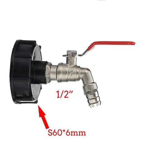 S X Ibc Robinet R Servoir Vidange Brut Adaptateur Filetage Grossier