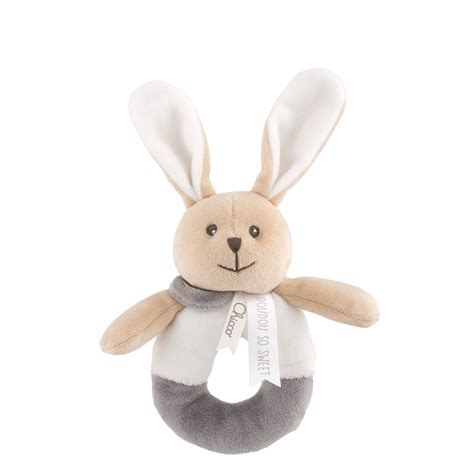 Chicco My Sweet Doudou Bunny Rattle Teddy Bear Farmatogo