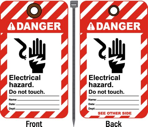 Danger Electrical Hazard Tag Get 10 Off Now