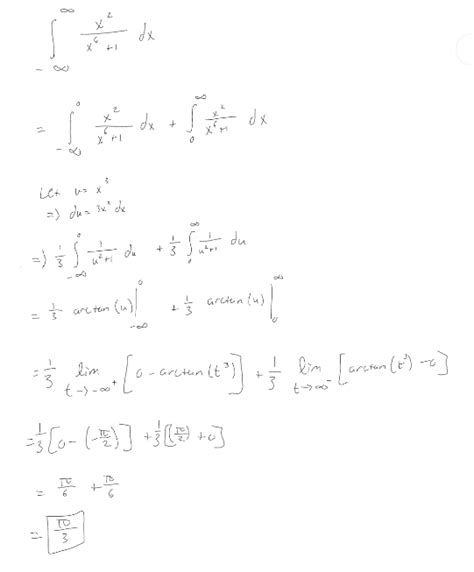 Improper Integral Work Howd I Do R Calculus